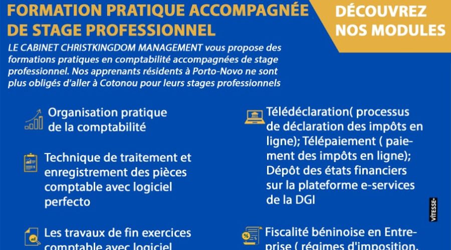 FORMATION PRATIQUE EN COMPTABILITÉ ACCOMPAGNÉE DE STAGE PROFESSIONNEL