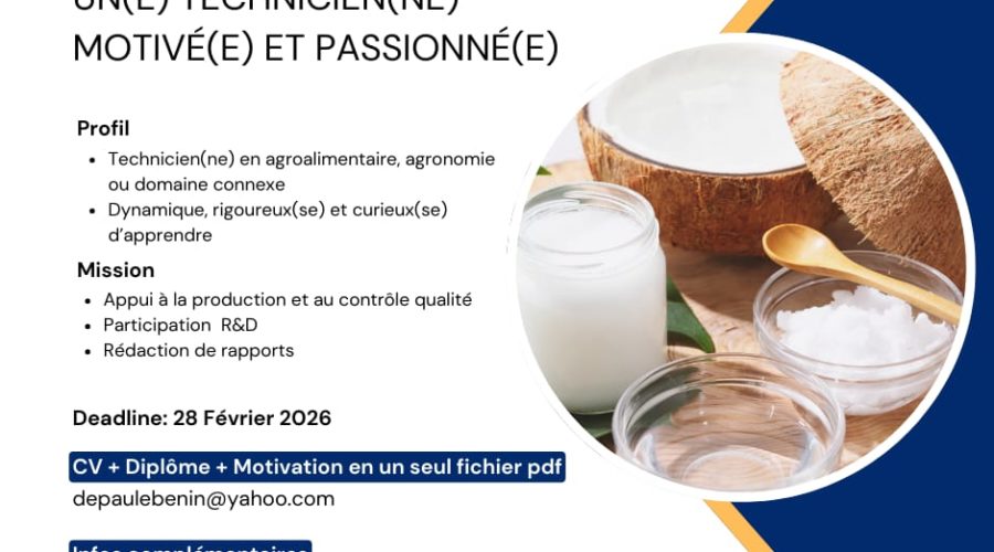 UN(E) TECHNICIEN(NE) MOTIVÉ(E) ET PASSIONNÉ(E)
