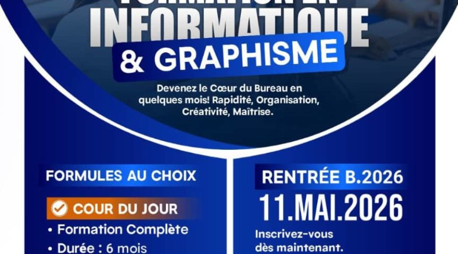 Formation en Informatique et Graphisme avec le Centre de Formation EL SABAOTH