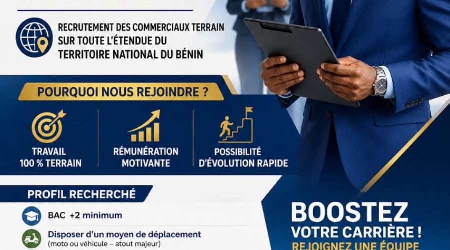 Recrutement des Commerciaux Terrain (H/F)