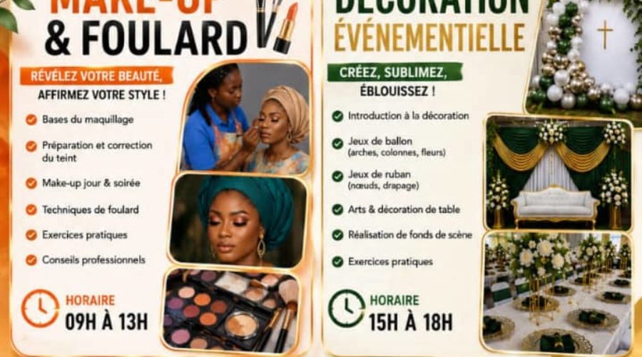Formation en Make-up/ Foulard et en Décoration Événementielle avec l’ONG GARPIS